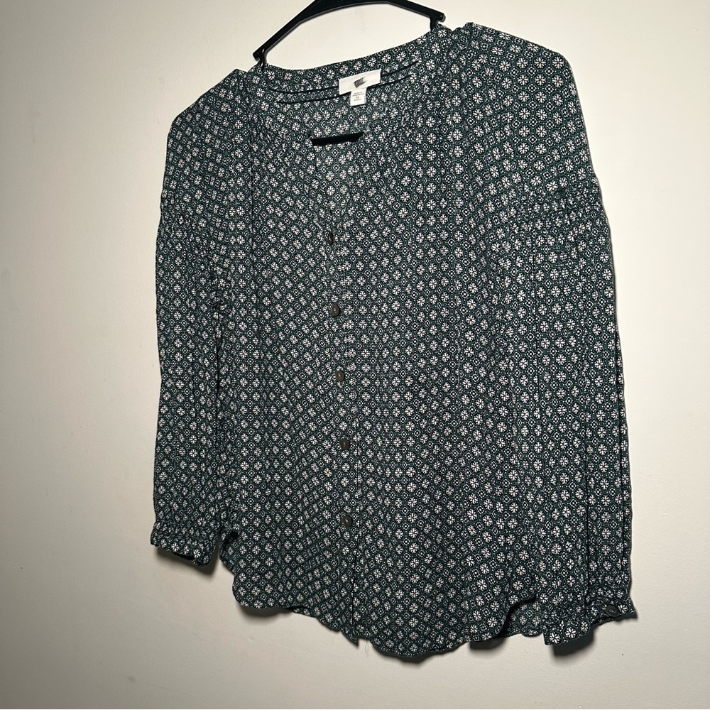 J. Jill Women's Printed Blouse - Size XS Petite